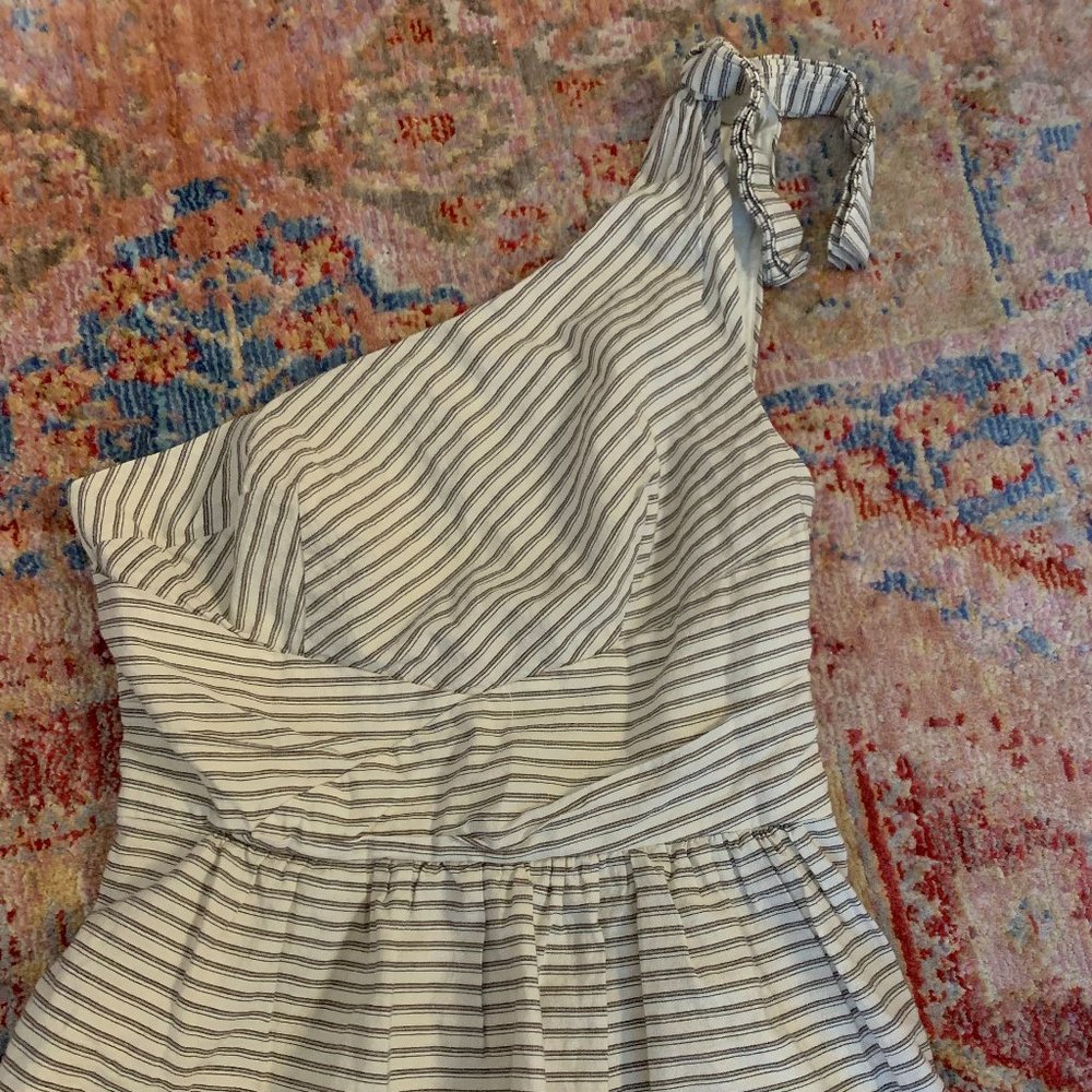 Anthropologie One Shoulder Peplum Top